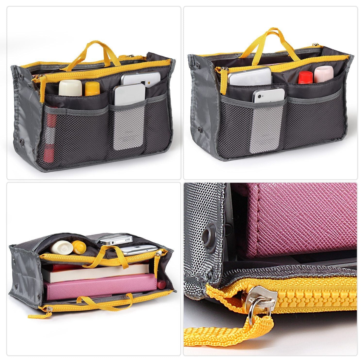 Femme Sac à main de voyage Organisateur de maquillage Trousse de toilette avec dragonne