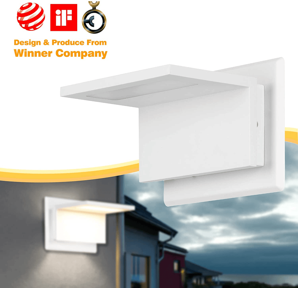 Inowel Wandleuchte Außenbereich LED Wandlampe Modern Wandmontierte Laternenleuchte für Veranda Haustür 17309