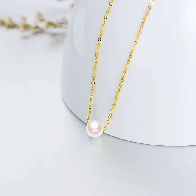 Lxalry Collier Bohème Minimaliste avec Pendentif Perle d'Eau Douce, Chaîne Délicate Plaqué Or 18 carats, Parfait pour les Accessoires de Mode Féminins, Cadeau Idéal pour les Anniversaires et les Occasions Spéciales