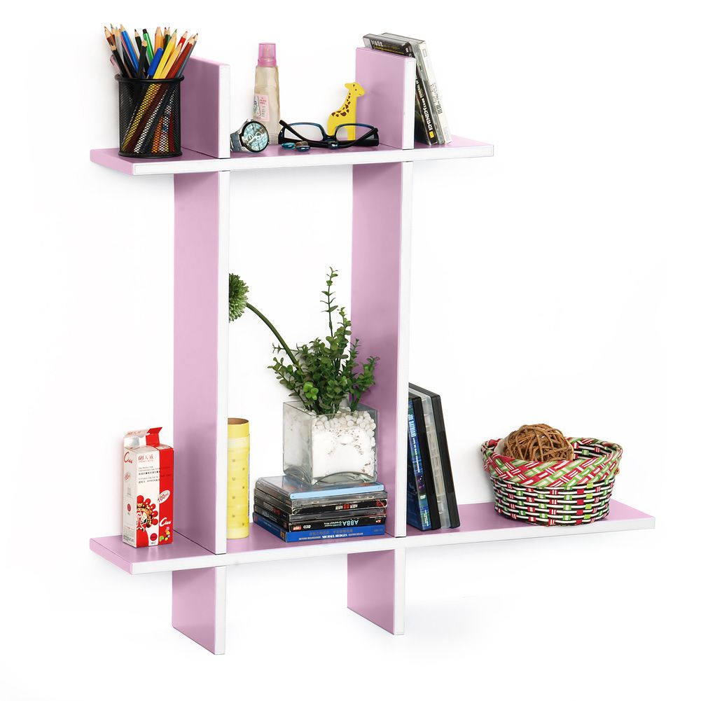 Trista - [Pale Pink-B] Lederregal / Bücherregal / Wandregal (4 St.)
