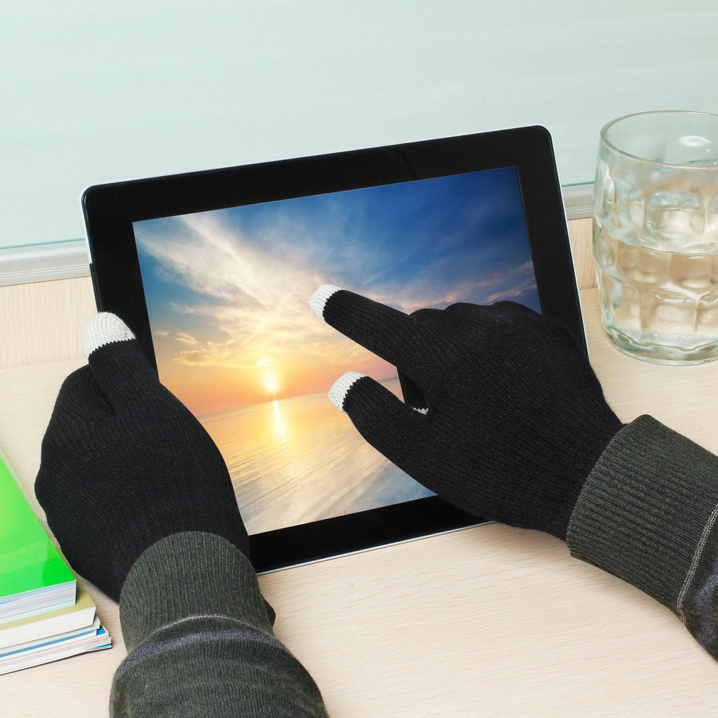 Gants écran tactile unisexe à doigts complets Gants tricotés chauds d'hiver pour la chaleur Course Cyclisme Camping Randonnée