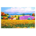 500 Teile Puzzle für Erwachsene Holzpuzzle Landschaft Ölgemälde; Ländliche Landschaft
