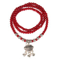 Rot-Achat Perlenarmband für Glück