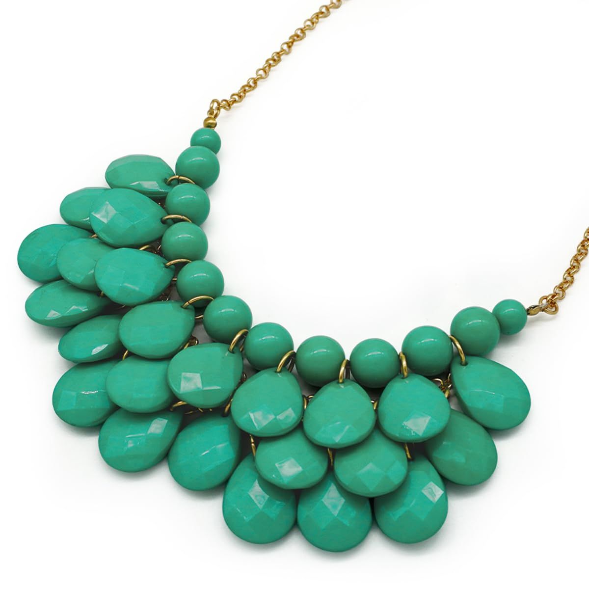 Jane Stone Modeaussage Collier Halskette Vintage Durchbrochenes Lätzchen Kostüm Schmuck