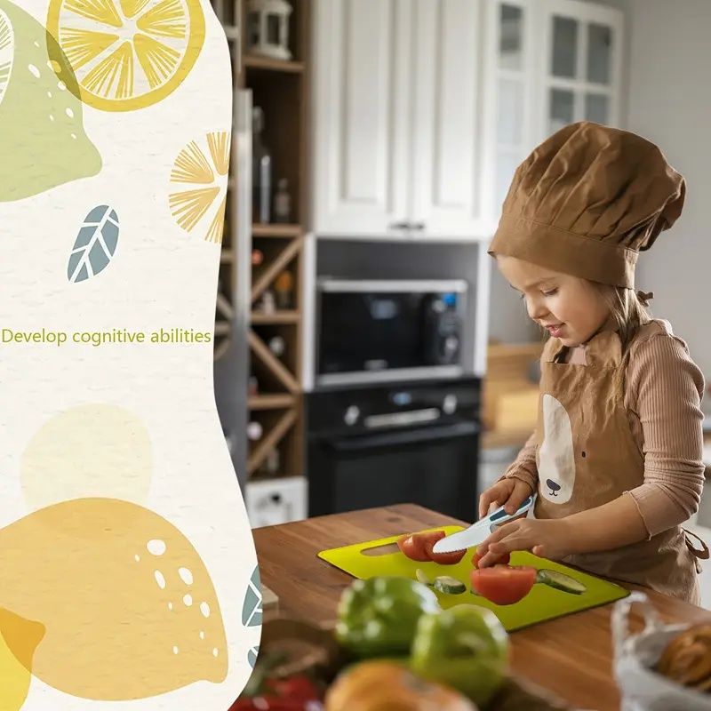 Erstes richtiges Kochset für Kinder – sichere Nylonmesser, Rührschüsseln und Utensilien für kleine Hände