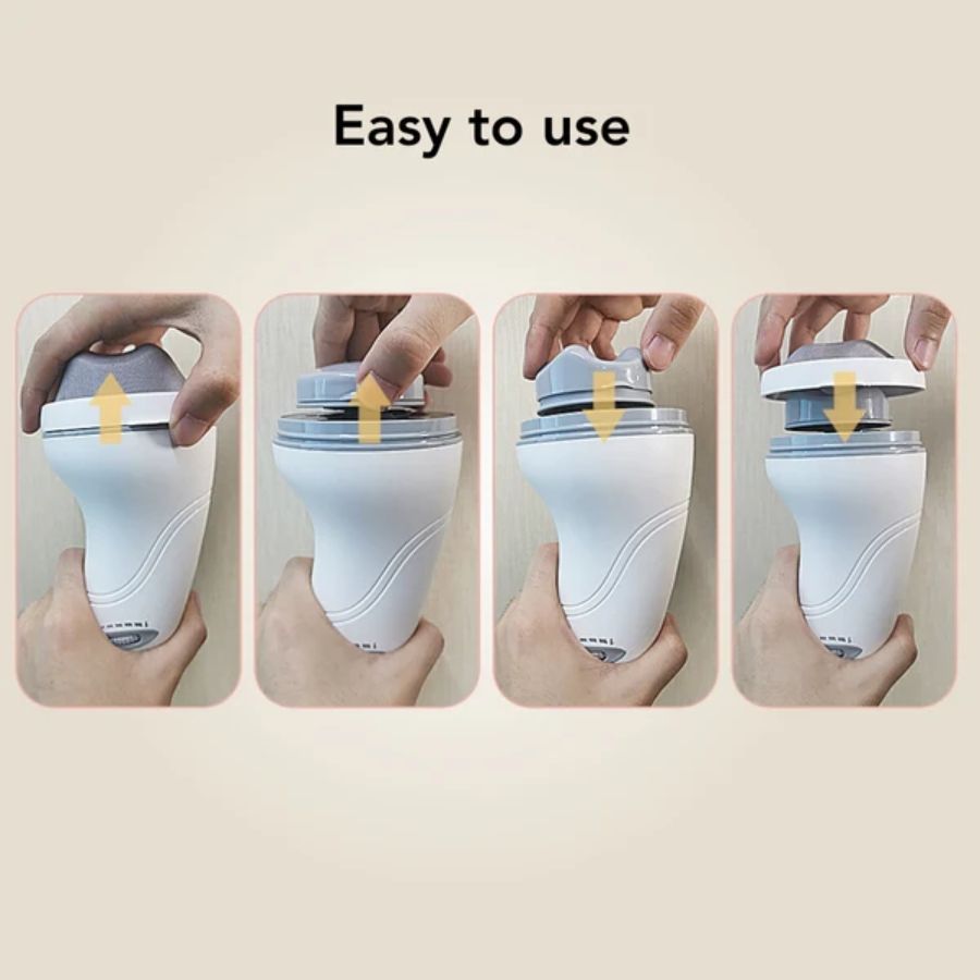 Körpermassagegerät mit 8 Aufsätzen Vibrationsmassagegerät für Körperformung Massagegerät Roller Schulter- und Nackenmassagegerät Handheld-Cellulite-Massagegerät zur Körperentspannung mit Gratisgeschenk