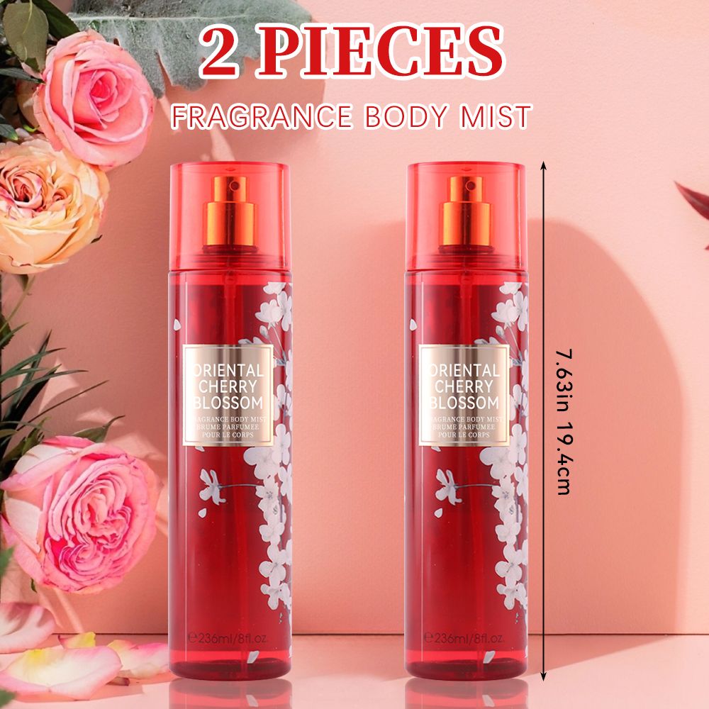 236 ml/ Haar- und Körperspray für Damen, Blumiger Duftspray, Erfrischendes Körperspray, Langanhaltender Duft, Ideal für den Alltag, Verabredungen, Feiern und als Geschenk