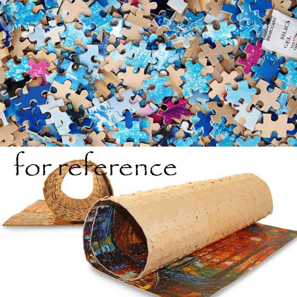 500 Teile Puzzle für Erwachsene Holzpuzzle Landschaft Ölgemälde; Ländliche Landschaft
