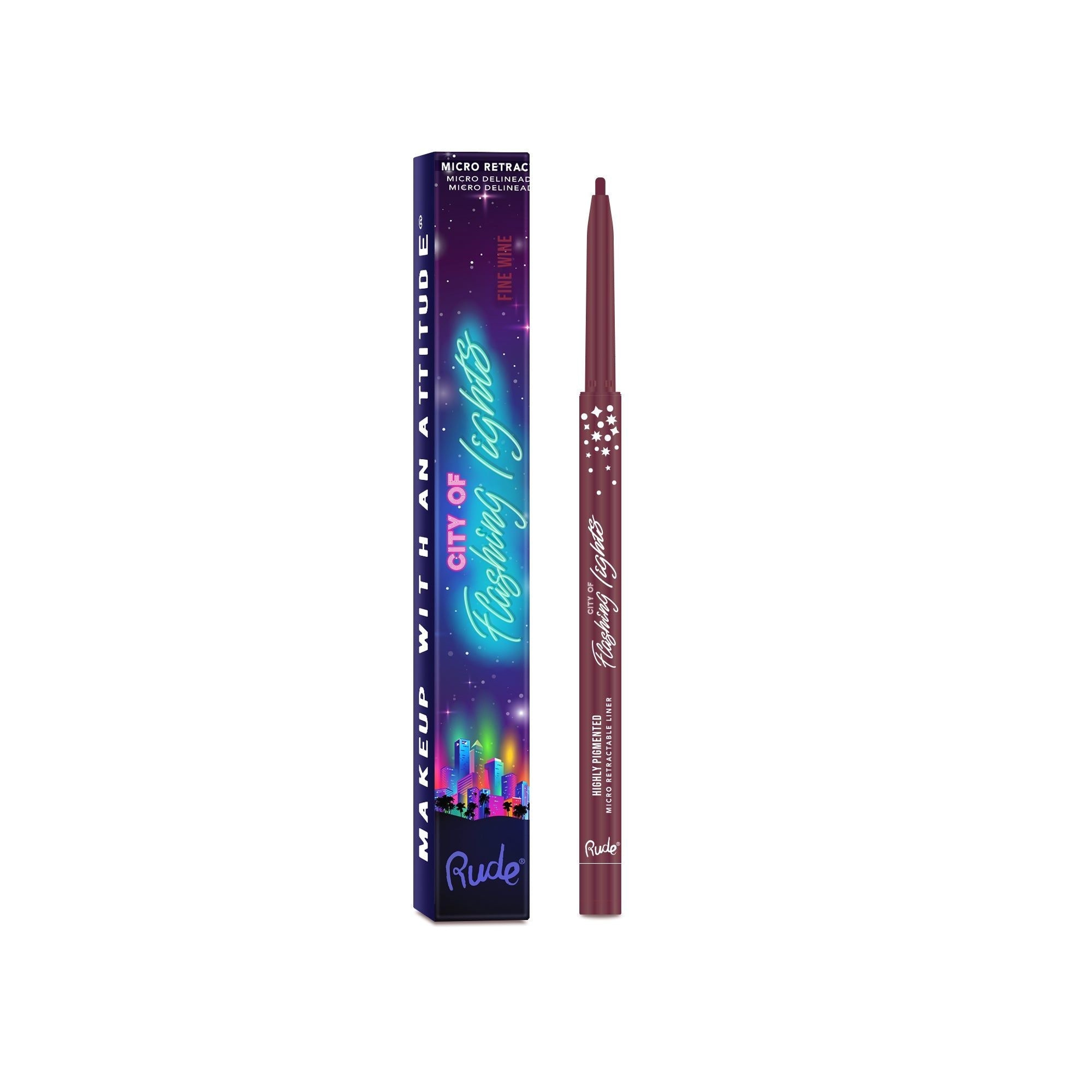 RUDE City of Flashing Lights Micro Eyeliner Rétractable
