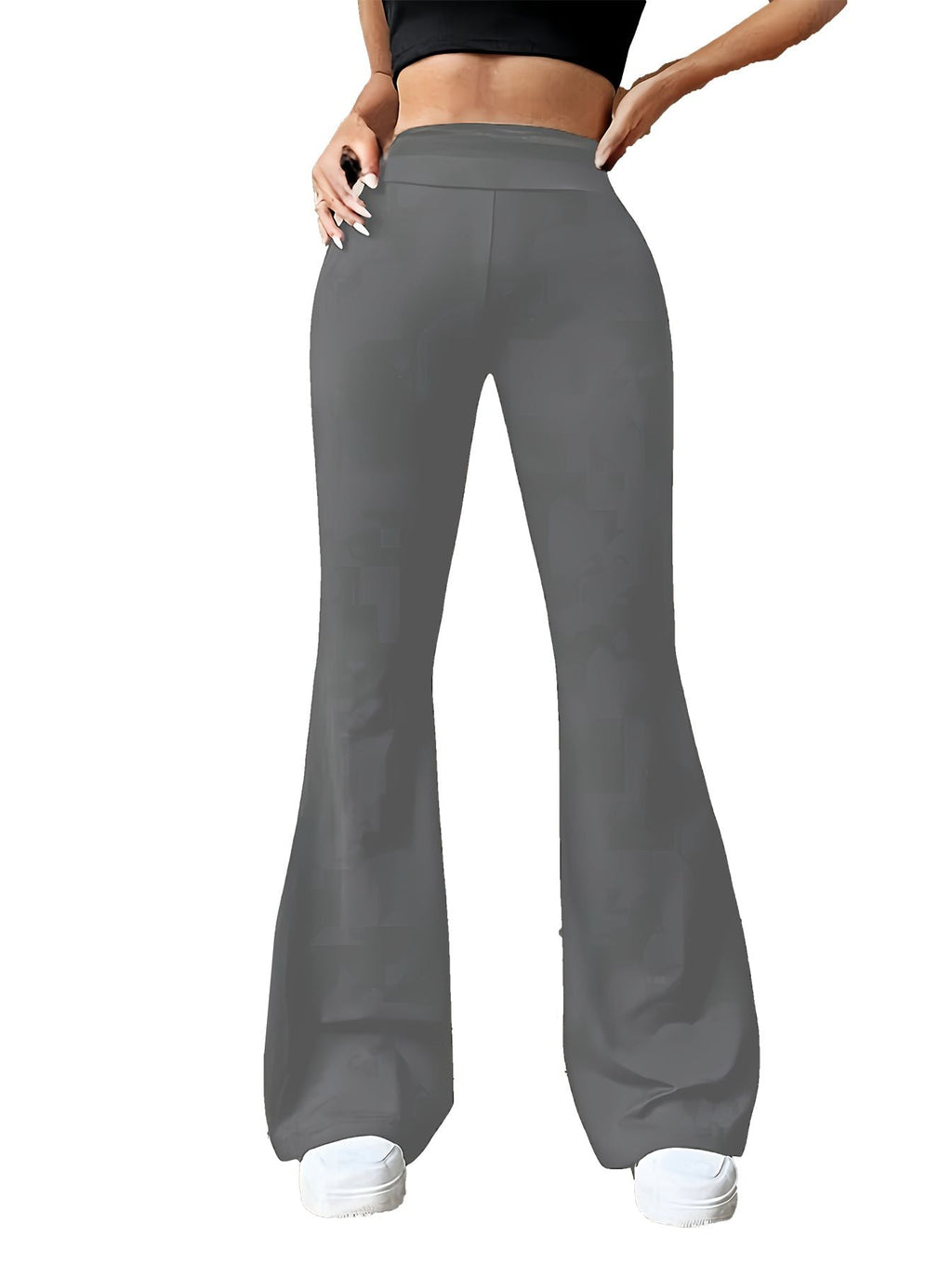3 Stück Po-Lifting Yoga-Hosen mit Schlag – Hohe Taille, Ultra Stretch, Naked Feel Leggings für Damen