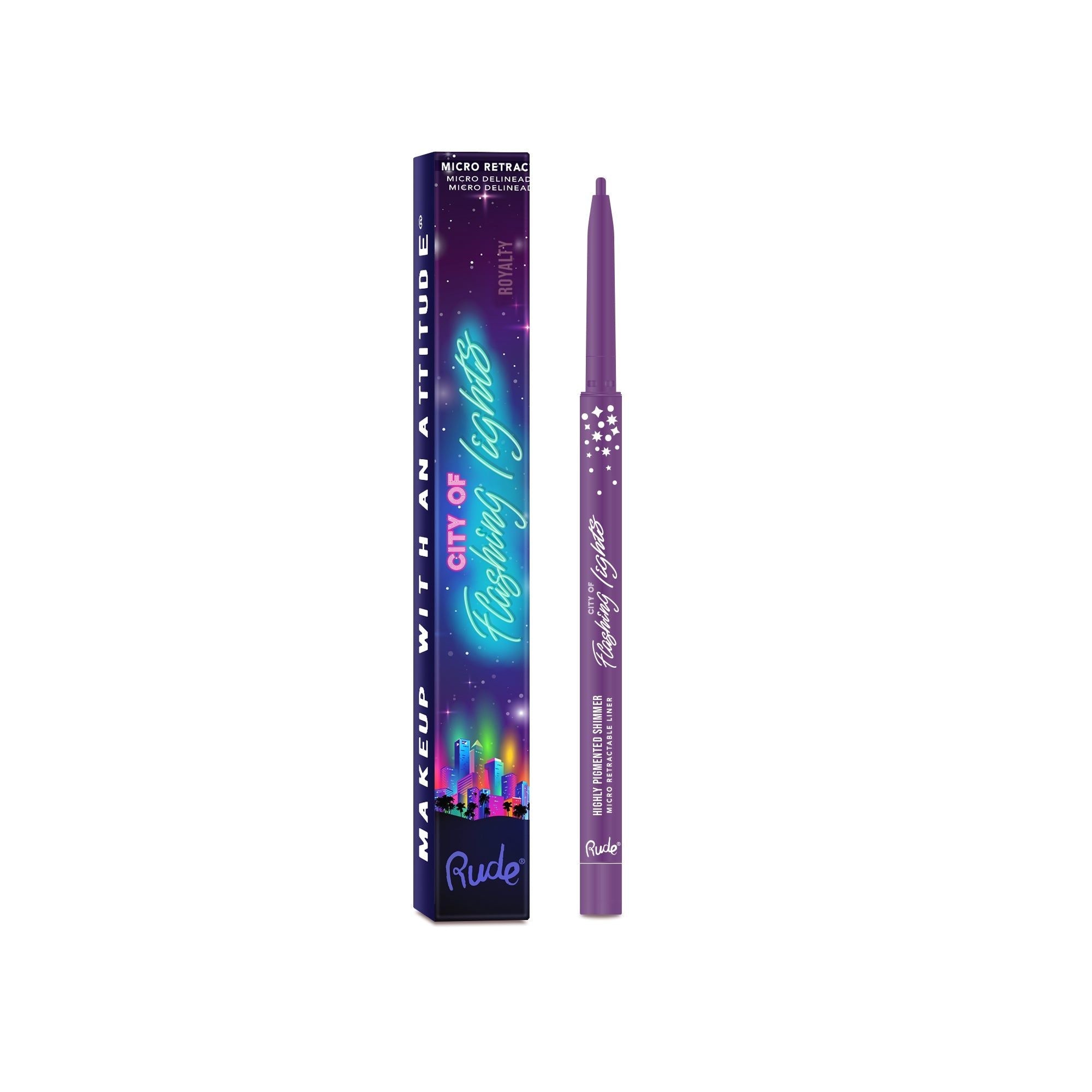 RUDE City of Flashing Lights Micro Eyeliner Rétractable