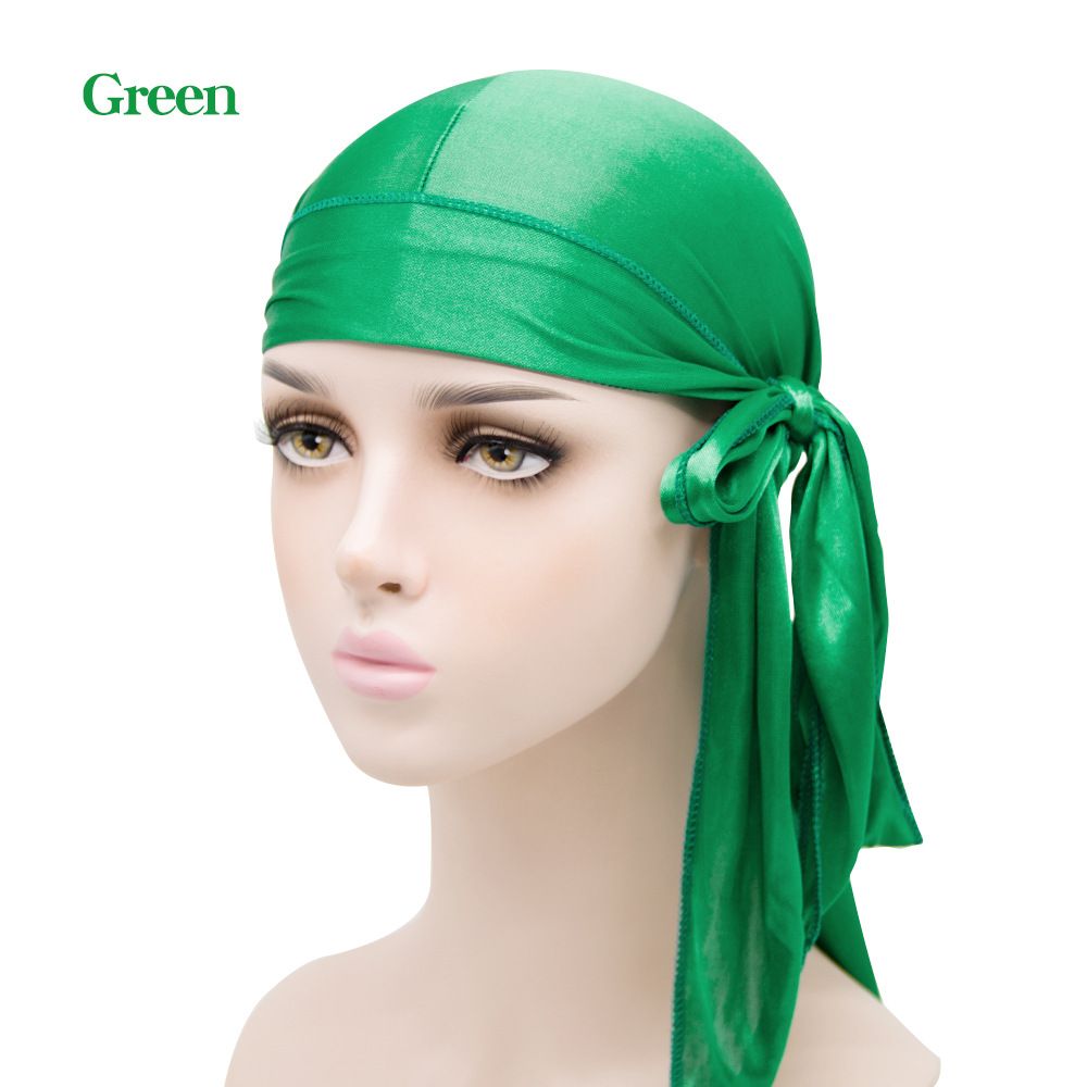 Seidige Durags für Herren und Damen 360 Waves mit 1 Wave Cap Seidiger Satin Durag Extra lange Bänder Feuchtigkeitsableitendes Gewebe Satin-Du-Rag