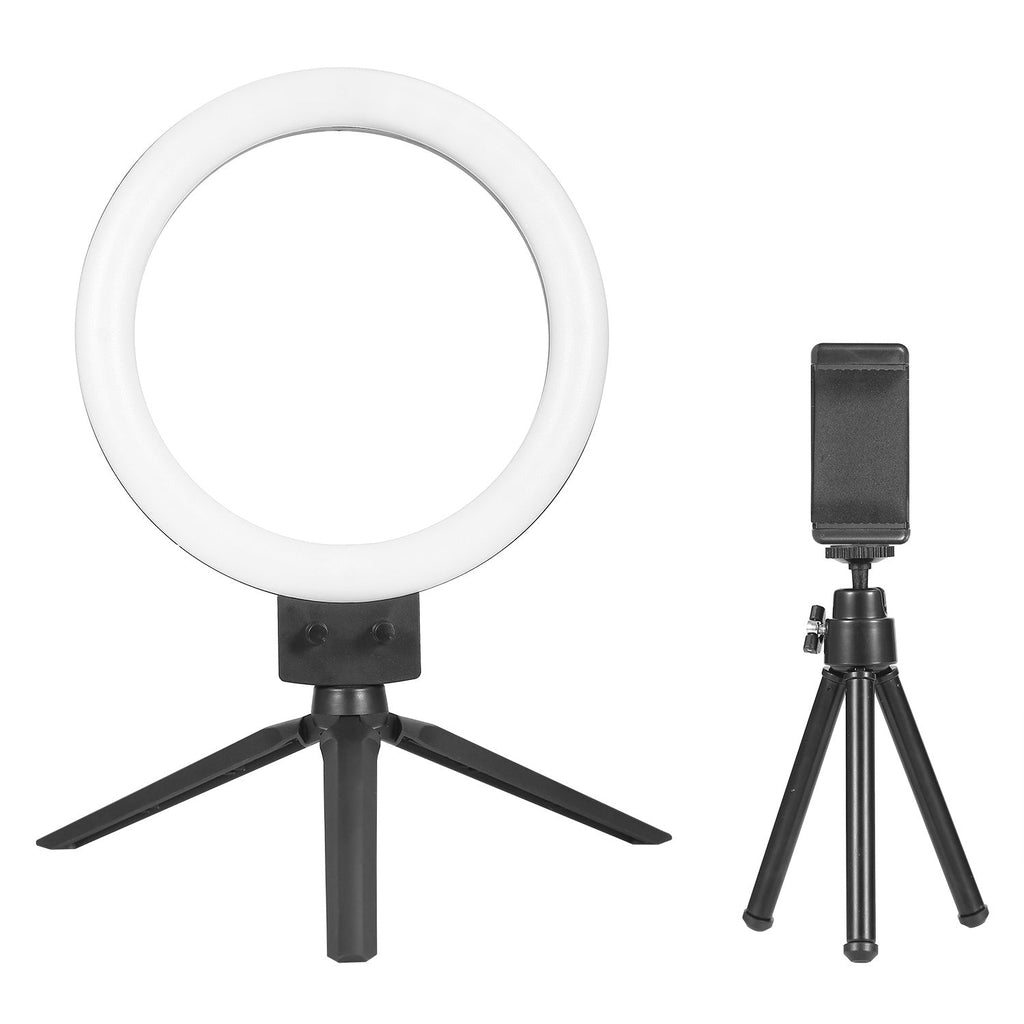 9" Dimmbare LED-Ringlampe mit Stativ, Telefon, Selfie-Kamera, Studio, Foto, Video, Make-up-Lampe