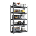 72 Zoll H, 5-stöckiges Metallregal für Lagerung, Garagenregal, 900 kg Schwerlastregal, verstellbares Garagenregal, industrielles Regal, Ablageregal, 90 cm B x 40 cm T x 183 cm H, Schwarz