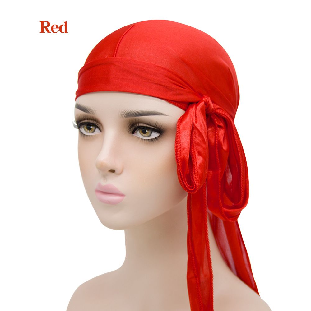 Seidige Durags für Herren und Damen 360 Waves mit 1 Wave Cap Seidiger Satin Durag Extra lange Bänder Feuchtigkeitsableitendes Gewebe Satin-Du-Rag