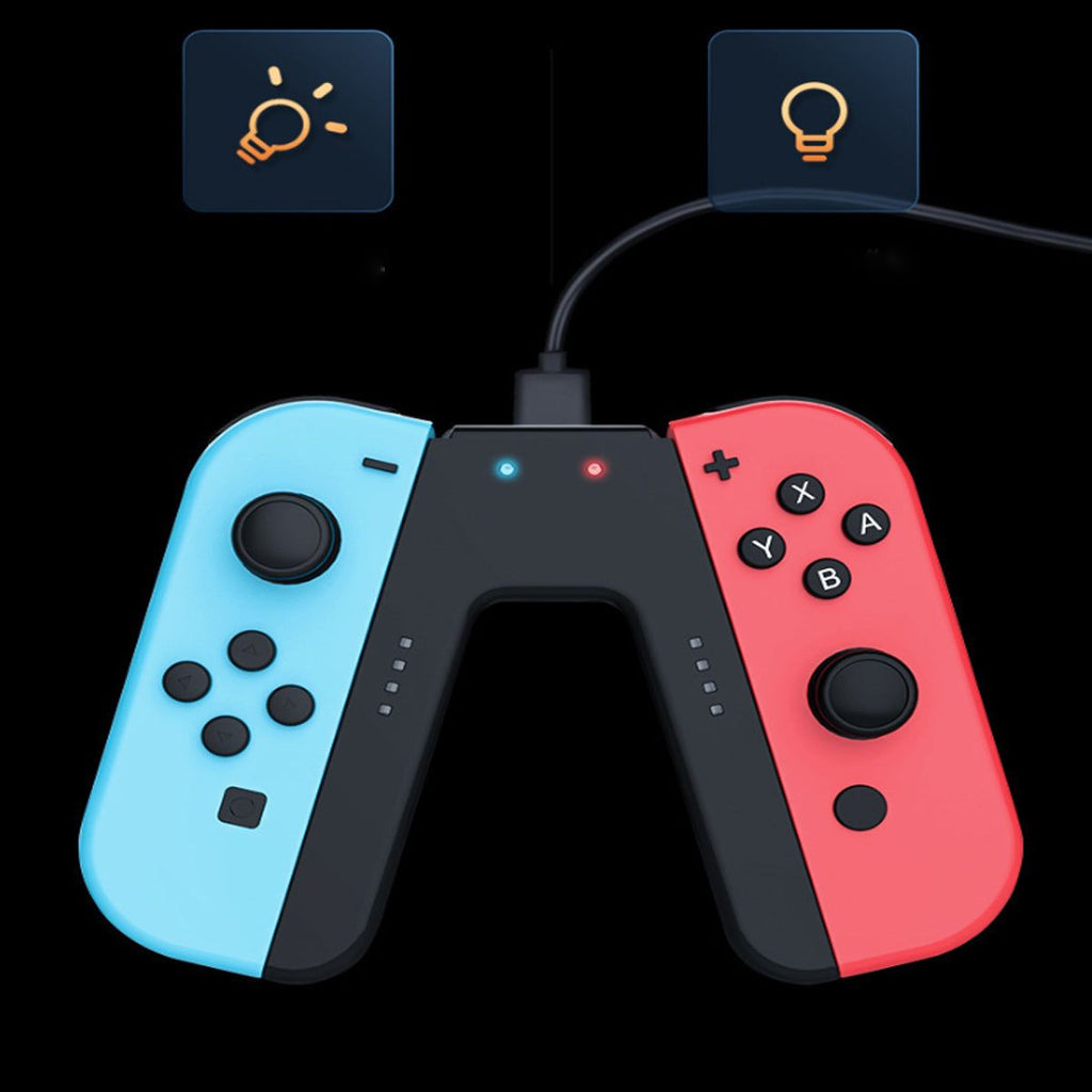 Roter und blauer Switch-Game-Controller