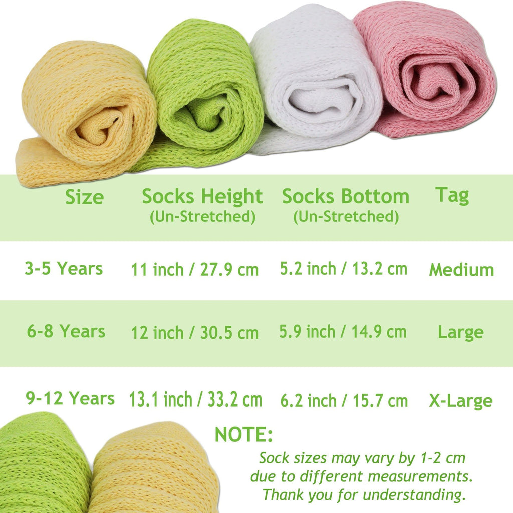 Rosa Kinder-Socken (Slouch Socks), 1 Paar, Baumwolle, kniehoch