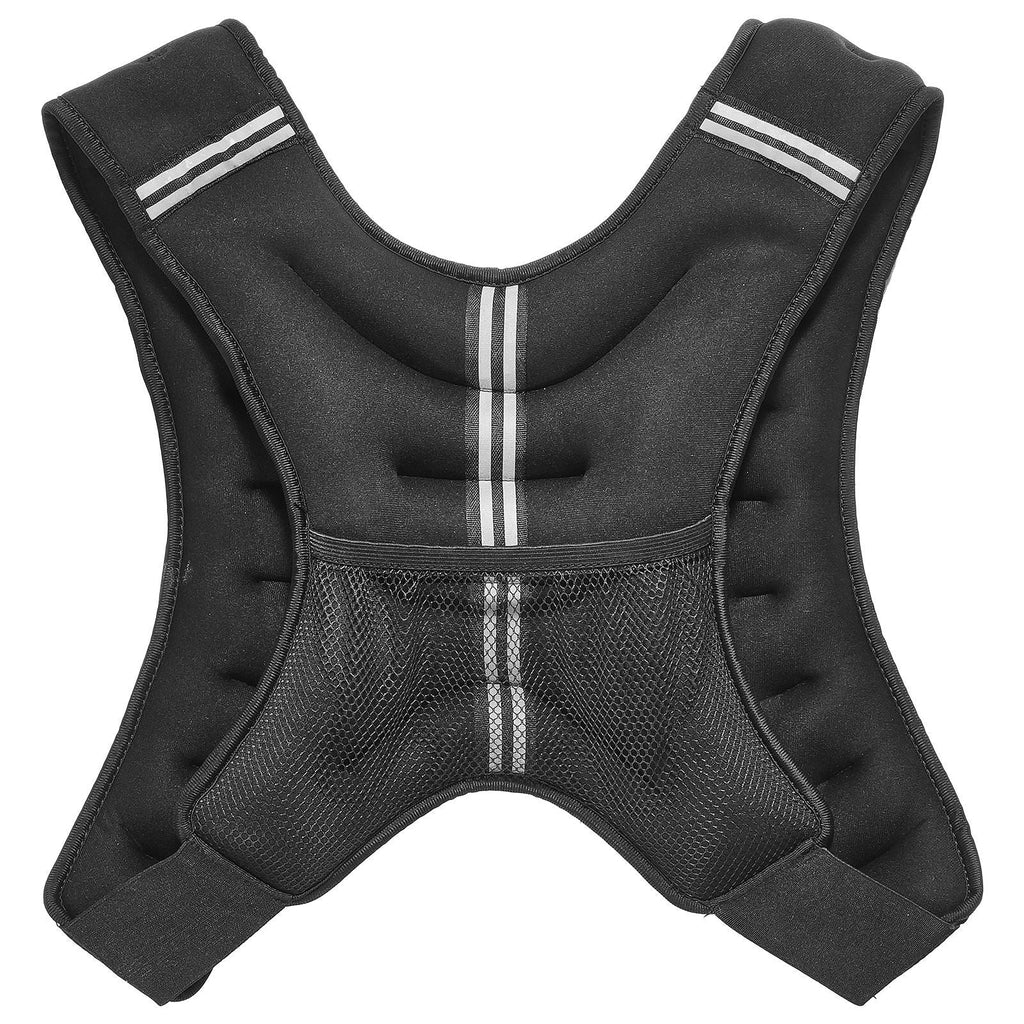 Gewichtsweste, 9 kg Gewichtsweste mit reflektierendem Streifen, verstellbare Schnalle Körpergewichtsweste für Männer und Frauen, Trainingsausrüstung für Krafttraining, Laufen, Joggen, Fitness und Gewichtsverlust