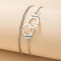1 Stück Damenarmband 925er Silber Schnallenarmband