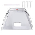 Cabine de peinture portable, tente de pulvérisation plus grande avec plancher intégré et écran en maille, station de tente de peinture pour meubles, outils de bricolage, abri de peinture de 2,3 x 1,6 x 1,6 m
