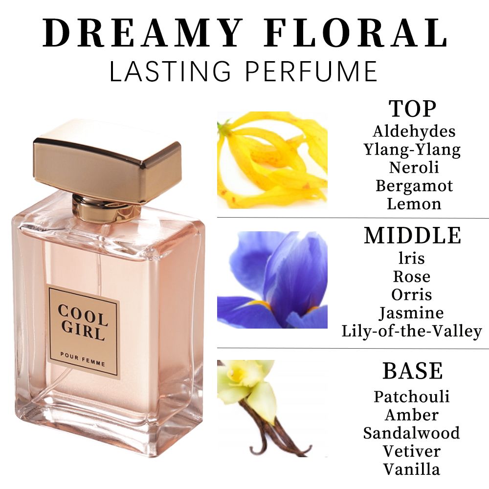 3-teiliges Set, Eau de Parfum Spray Geschenkbox für Damen, langanhaltender Duft, 3 verschiedene Duftrichtungen, perfekt für Weihnachtsgeschenke, Dating, Alltag, Partys, 100 ml/Flasche
