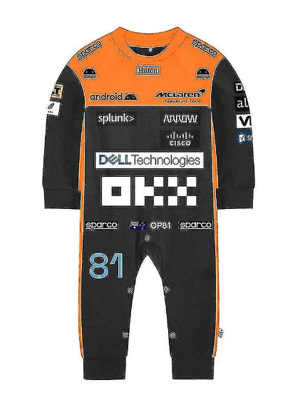 ib 2023 Neue Saison F1 McLaren Baby-Strampler Formel-1-Team Rennwagen Gulf Jungen Mädchen Kinder Strampler Frühling Coole Babykleidung