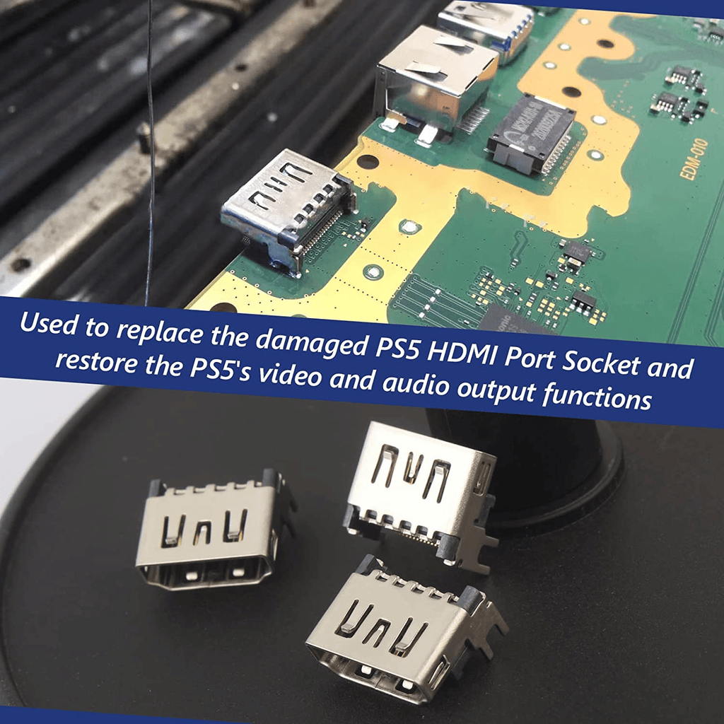 5er-Pack OEM HDMI-Anschlussbuchsen-Ersatz für Sony PlayStation 5 PS5 USA