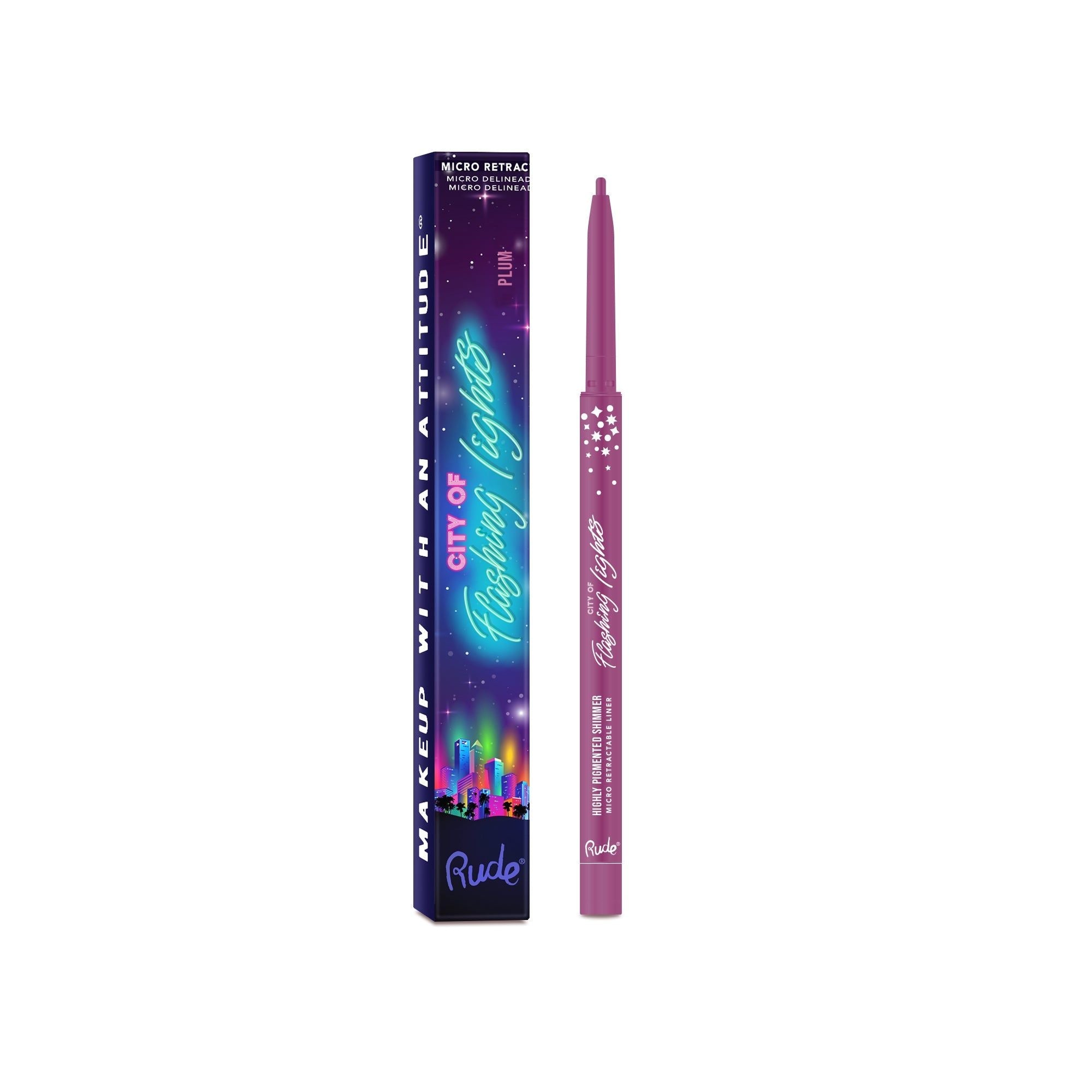 RUDE City of Flashing Lights Micro Eyeliner Rétractable