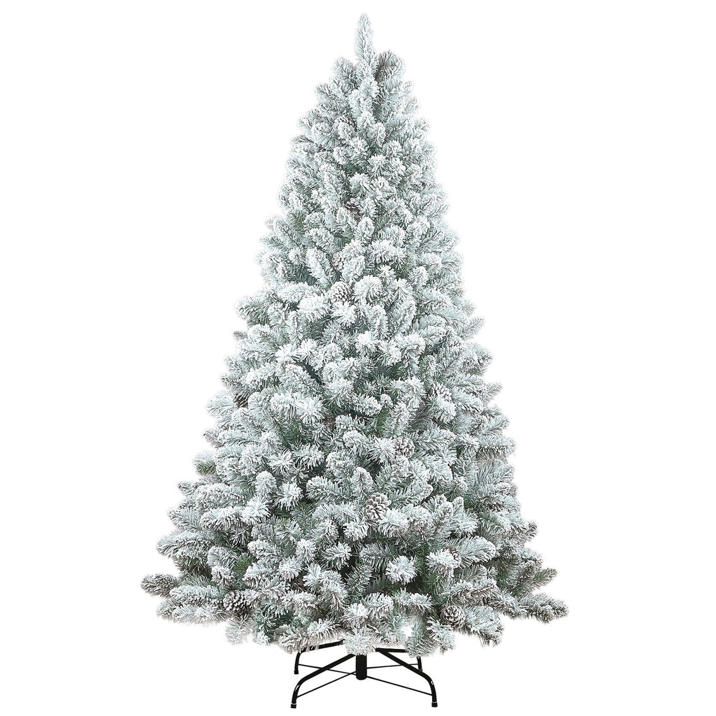 152 cm PVC gemischt beflockter kleiner Weihnachtsbaum Tannenzapfen Klappautomatik Künstlicher Weihnachtsbaum