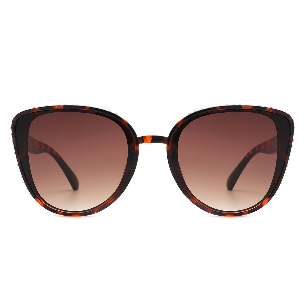 Damen Strass Mode Cat Eye Sonnenbrillen