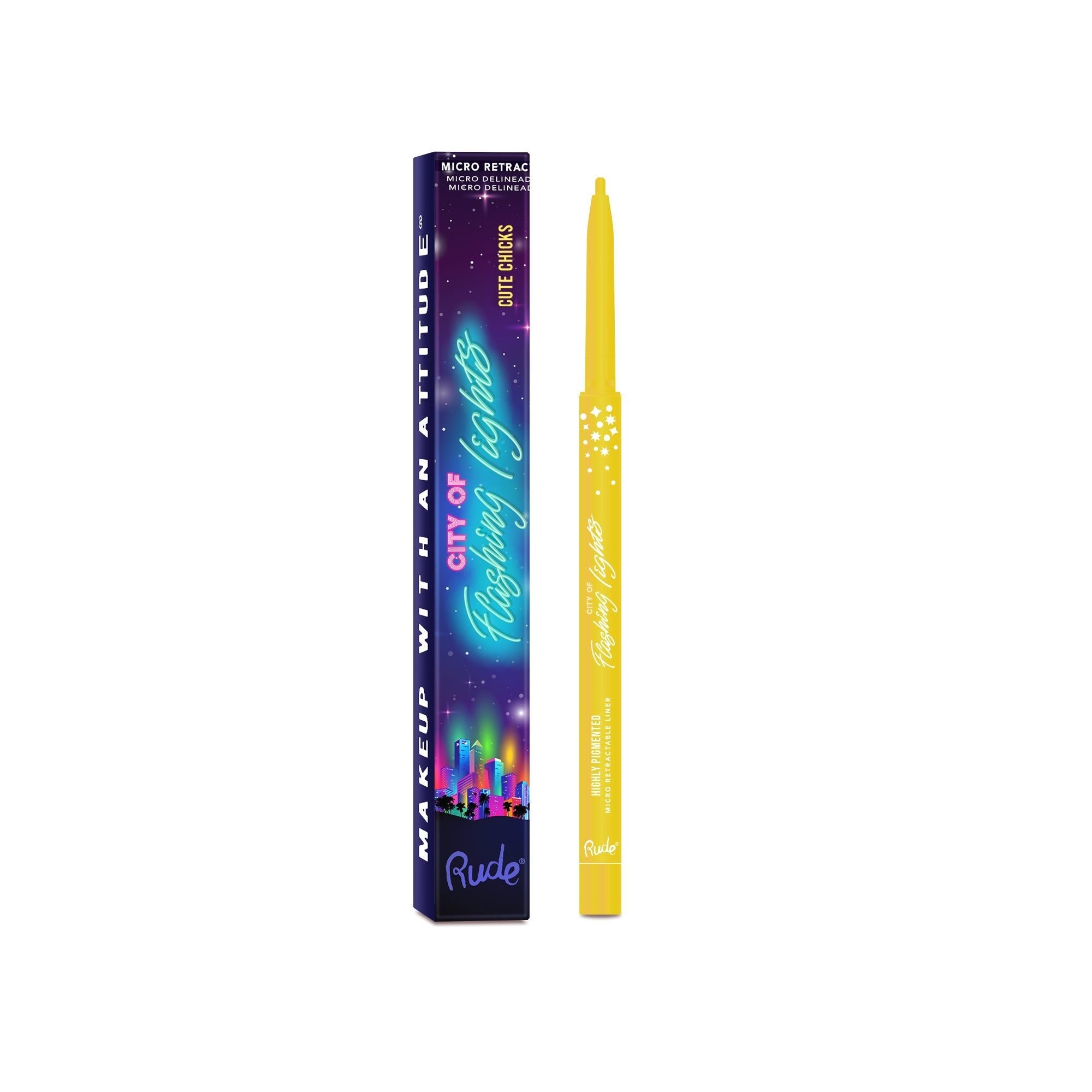 RUDE City of Flashing Lights Micro Eyeliner Rétractable