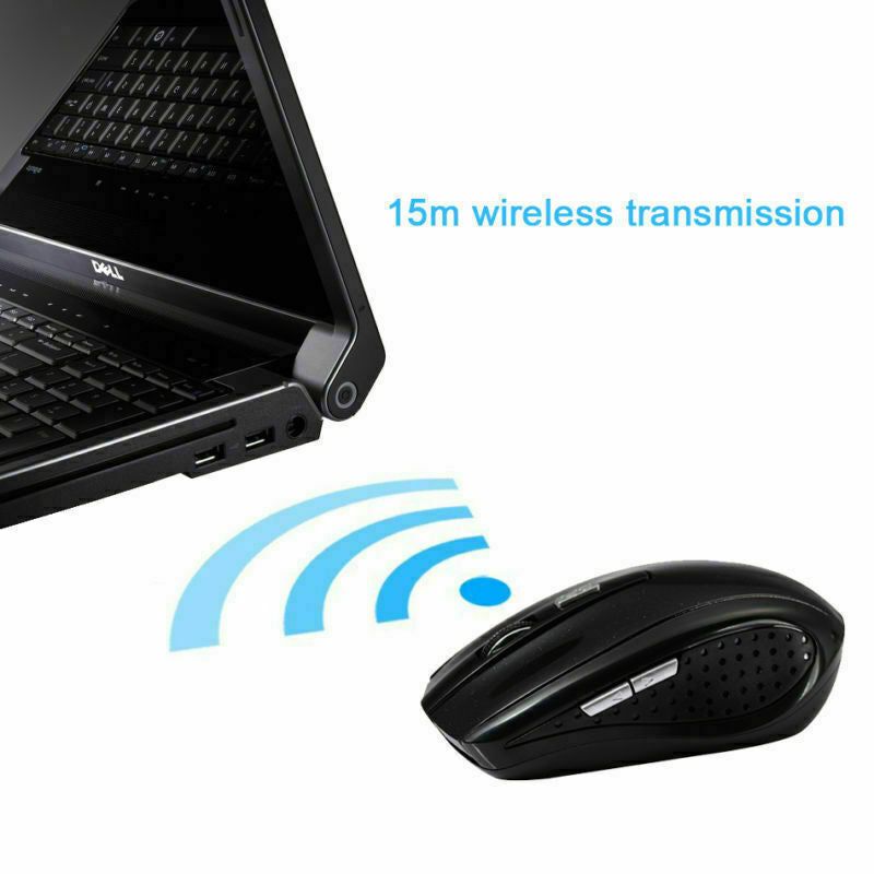 Souris optique sans fil 2,4 GHz et récepteur USB pour ordinateur portable PC DPI États-Unis