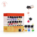 Sipresa Splash'n Shine Haarparfüm-Öl 9 einzigartige Düfte in 1 Packung Natürliche Pflanzenöle 72 Std. langanhaltender Duft 36-teiliges Reise-Set Haarpflege