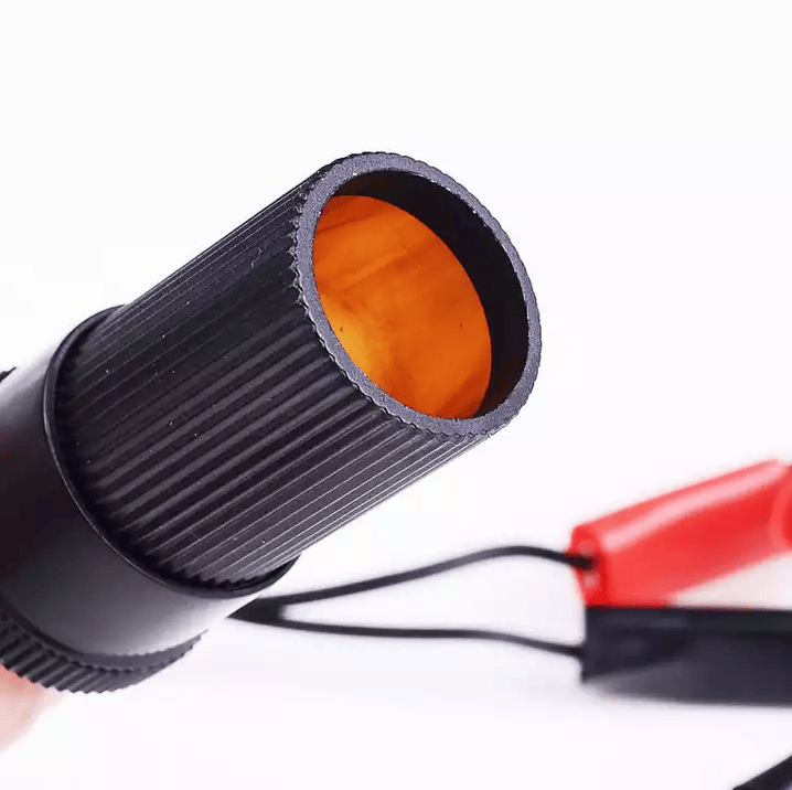 2 pinces crocodiles pour batterie de voiture, adaptateur de prise allume-cigare 12V