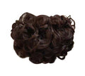 Messy Locken Dutt Haarteil Haarspangen Clip Chignon Pferdeschwanz Haarteile, Braun