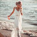 Gehäkelter weißer gestrickter Strand-Vertuschungs-Kleid-Tunika-langer Pareos-Bikini-Vertuschungen-Badebekleidungs-Umhang-Plage-Strandbekleidung
