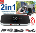 Émetteur-récepteur Bluetooth 5.0 2 EN 1 sans fil, adaptateur audio Aux prise jack 3,5 mm