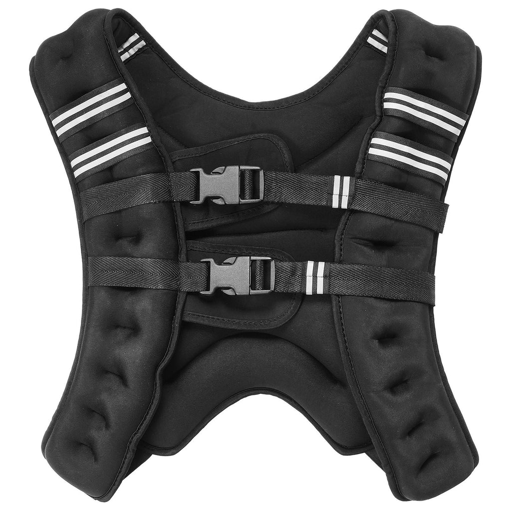 Gewichtsweste, 9 kg Gewichtsweste mit reflektierendem Streifen, verstellbare Schnalle Körpergewichtsweste für Männer und Frauen, Trainingsausrüstung für Krafttraining, Laufen, Joggen, Fitness und Gewichtsverlust