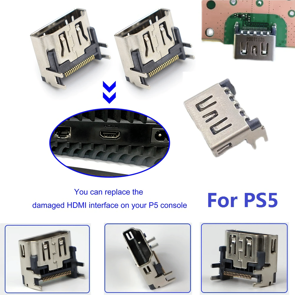 5er-Pack OEM HDMI-Anschlussbuchsen-Ersatz für Sony PlayStation 5 PS5 USA