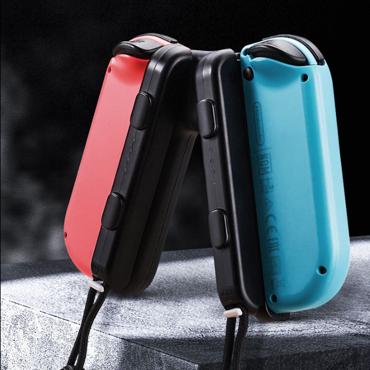 Roter und blauer Switch-Game-Controller