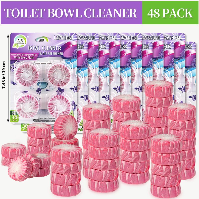 6/24 12/48 Packs WC-Reiniger, WC-Reiniger mit desodorierendem Duft, Multifunktions-WC-Reiniger, WC-Deodorant, Entfernung von gelben Flecken und Gerüchen, Tiefenreinigung Toilettentabletten