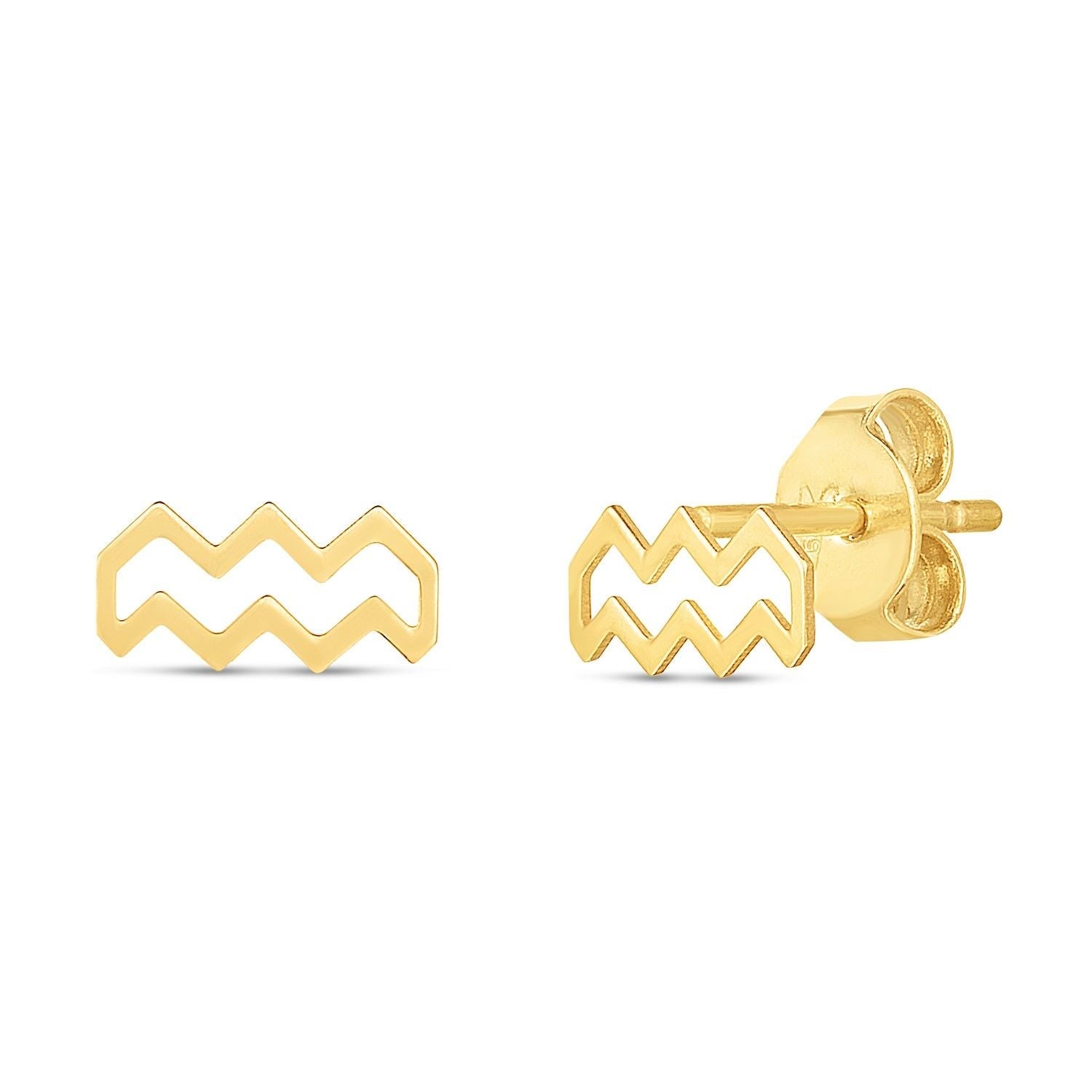 14K Gelbgold Wassermann Ohrstecker