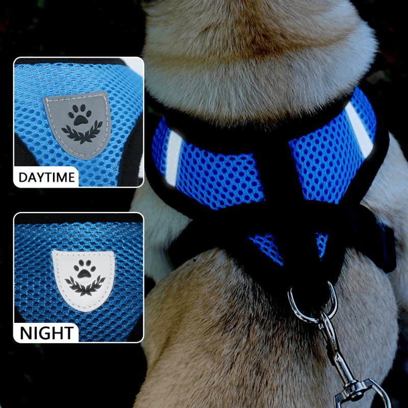 Katze Hund Haustier Geschirr Verstellbare Kontrollweste Hunde Reflektierend S M L XL Leine