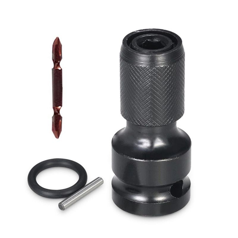 1/2 Zoll Vierkant auf 1/4 Zoll Sechskant Ratschen Steckschlüssel Schlagschrauber Steckschlüsselsatz Adapter Schraubenschlüssel Antriebsumwandler Schnellspannwerkzeug