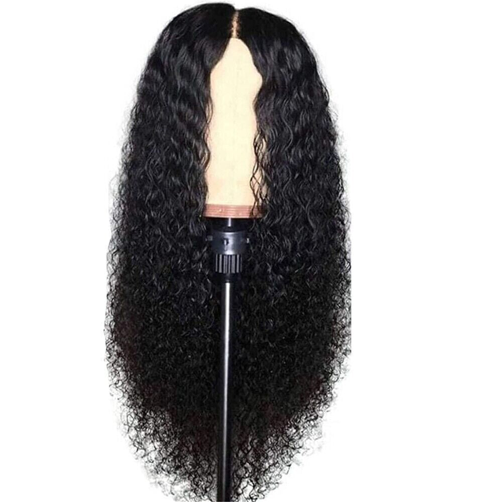 Perruque Avant de Cheveux AA Femmes Brésiliennes Cheveux Humains Longs Frisés Ondulés Perruques en Dentelle US 2023