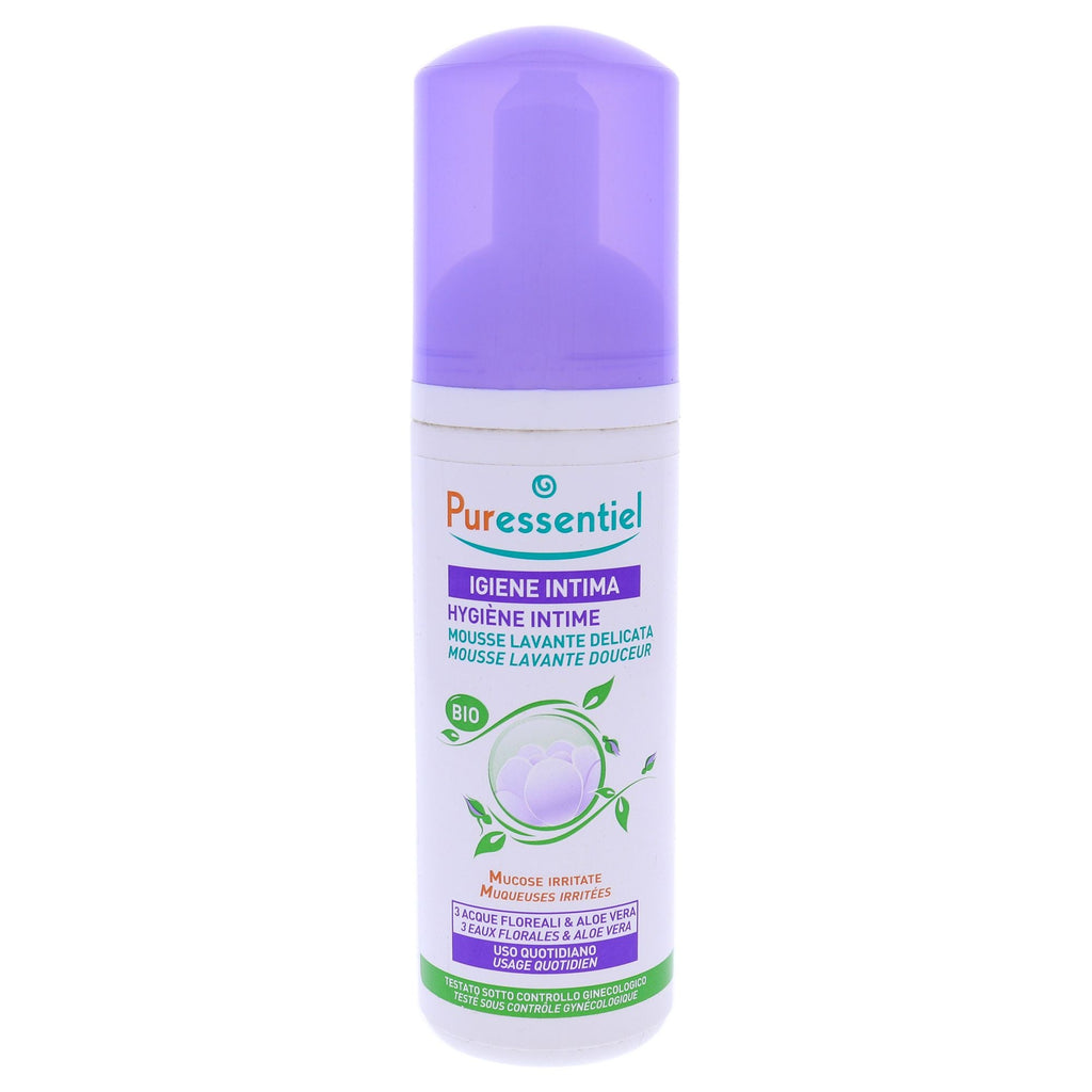 Intimhygiene Sanfter Reinigungsschaum von Puressentiel für Frauen – 150 ml Schaum