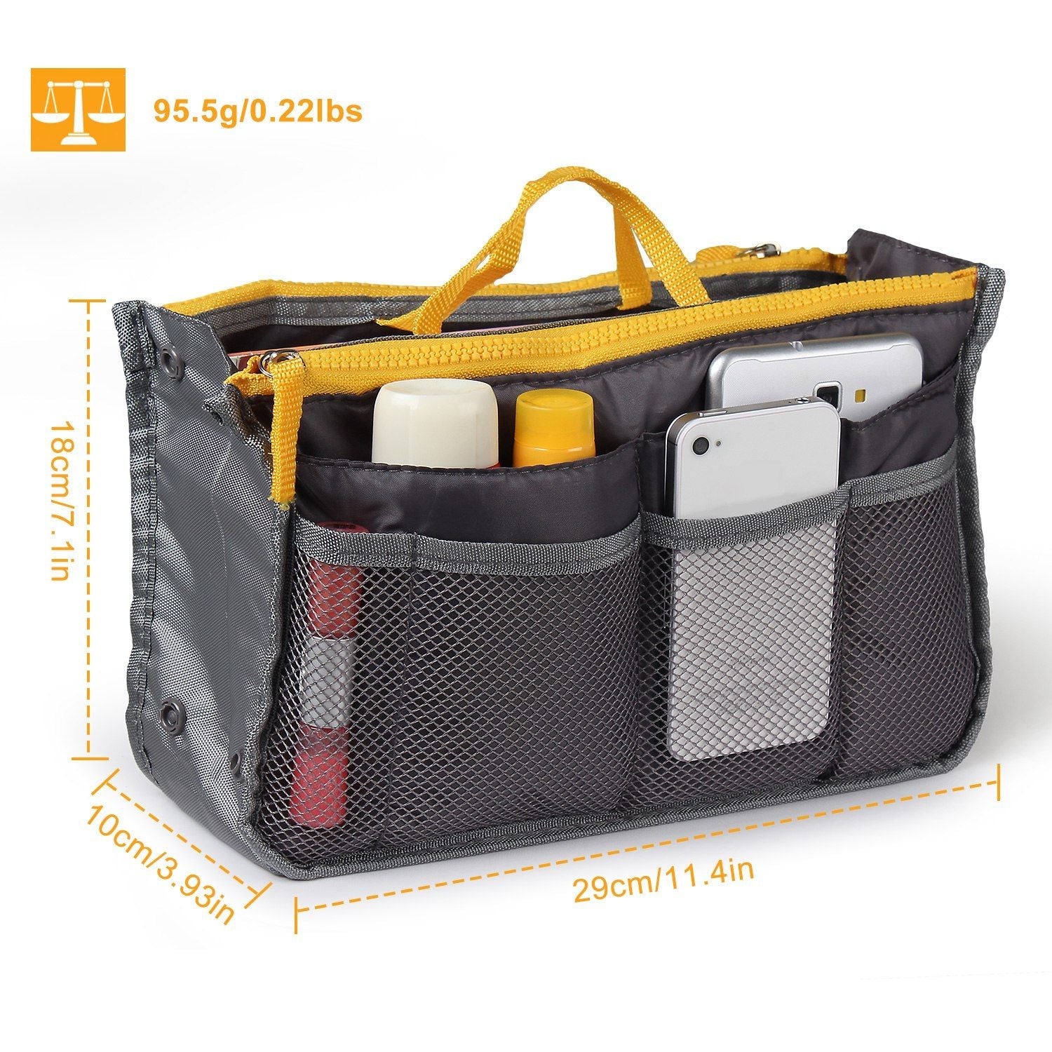 Femme Sac à main de voyage Organisateur de maquillage Trousse de toilette avec dragonne