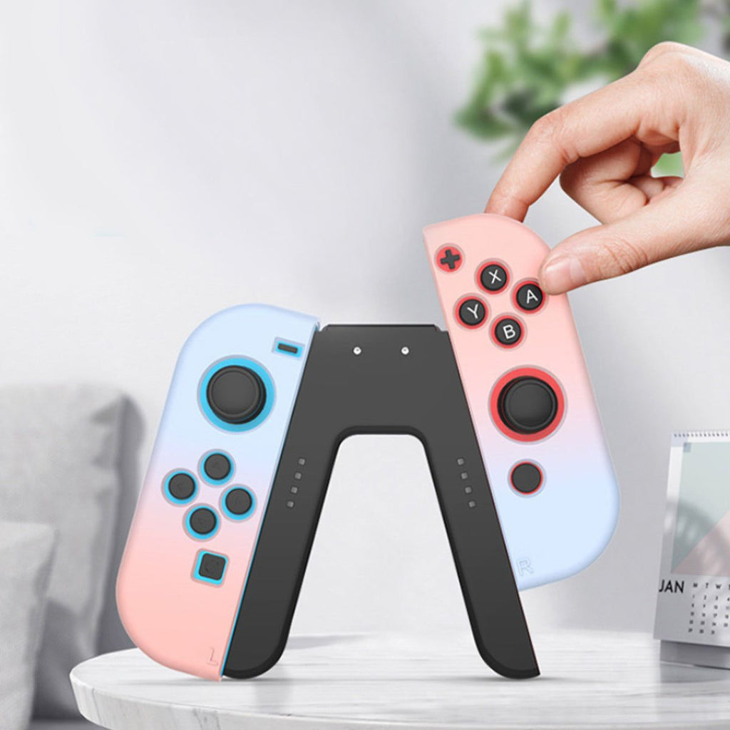 Roter und blauer Switch-Game-Controller