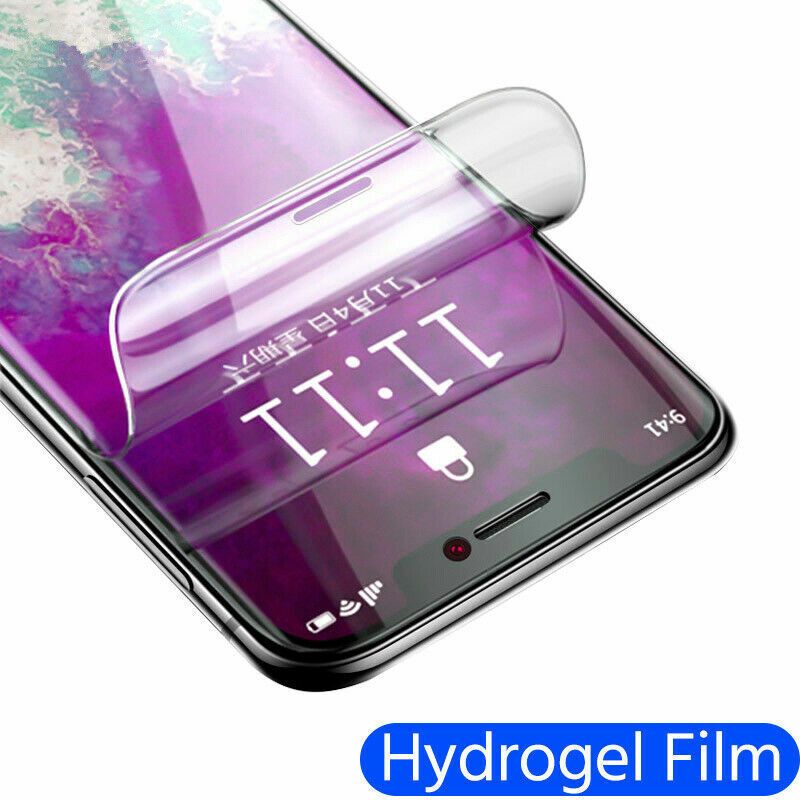 2 Films de Protection en Hydrogel Pour iPhone 15 14 13 12 11 Pro Max SE X XS XR 8 7