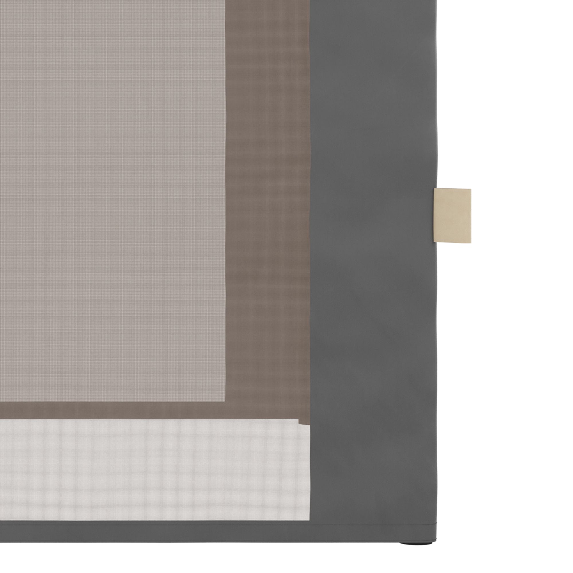 10x10 Pop-Up Pavillon, Moskitonetz, faltbar, höhenverstellbar, Tragetasche mit Rollen, 4 Sandsäcke, Beige